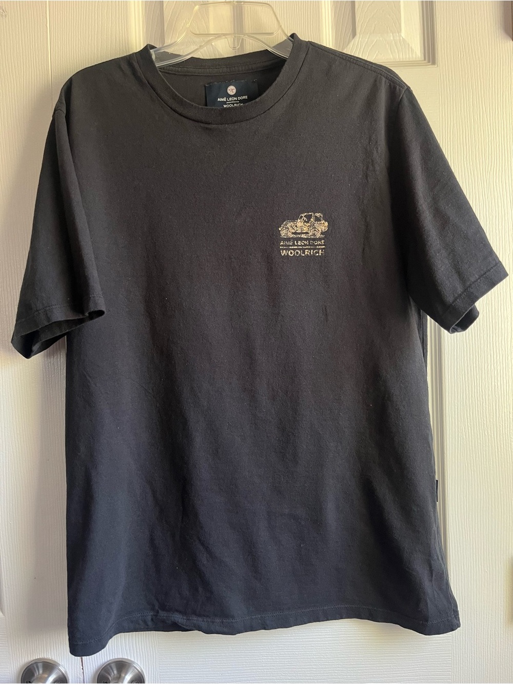 Aime Leon Dore Black Short Sleeve Logo Tee